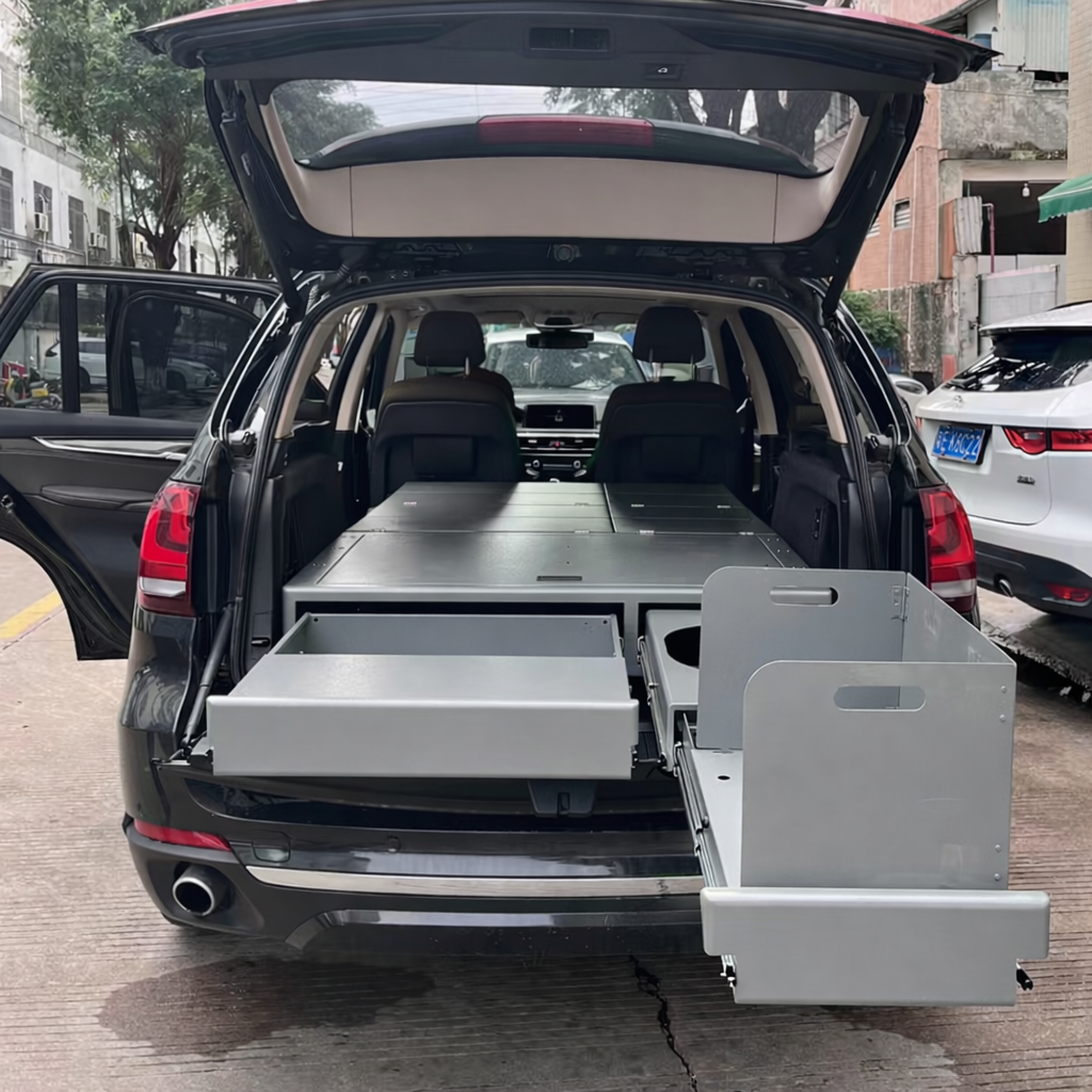 Sleeping Platform for SUV Camping with Storage Drawers