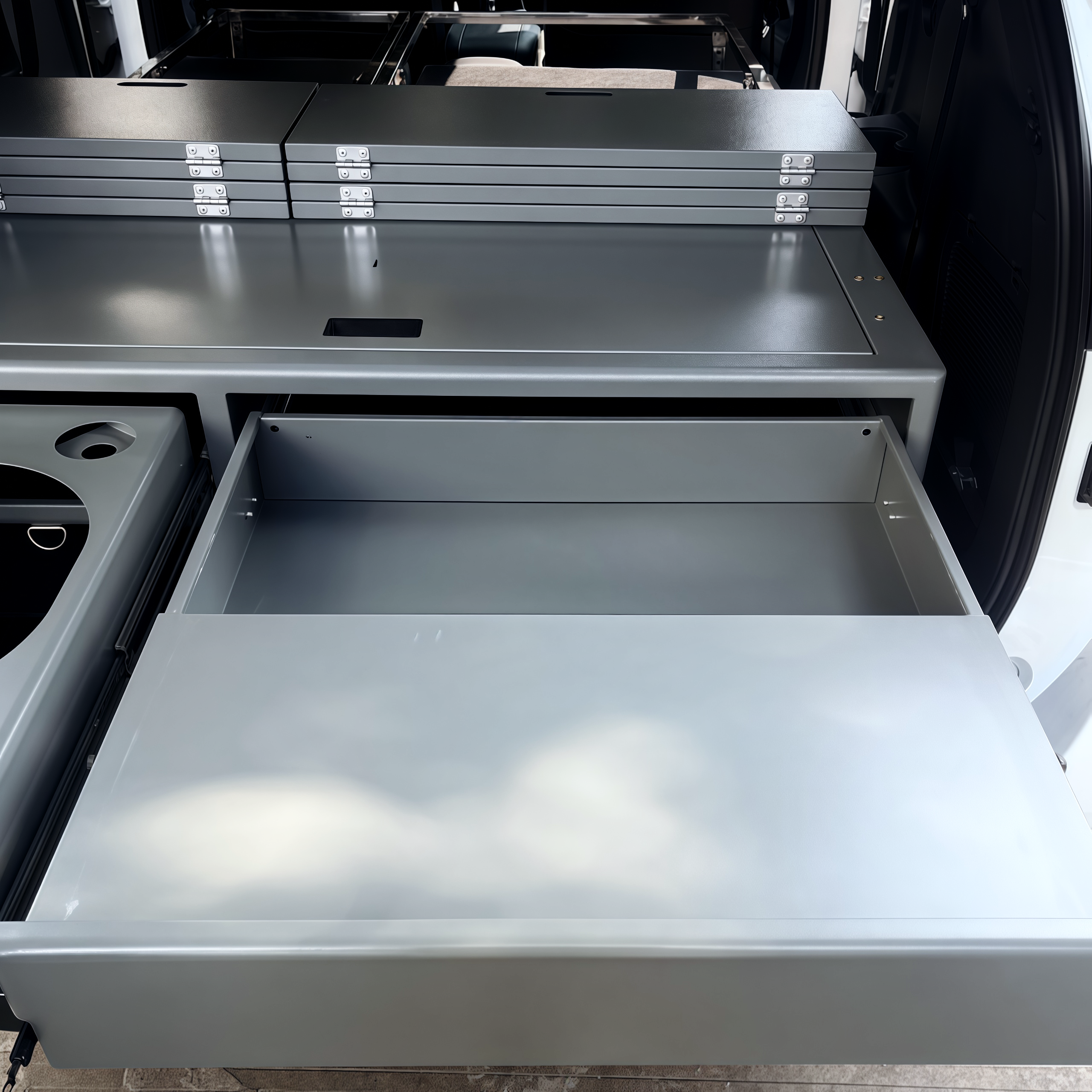 Sleeping Platform for SUV Camping with Storage Drawers