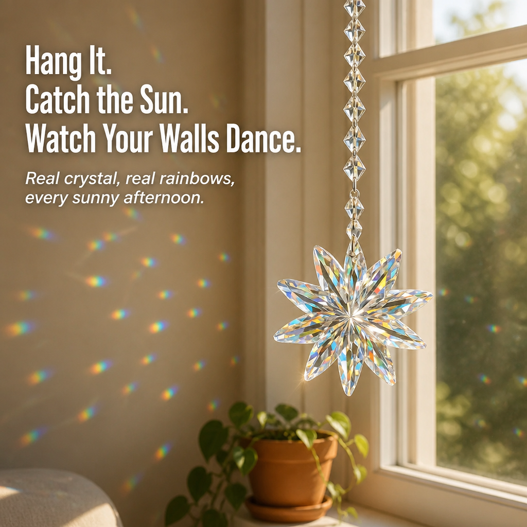 LumiAura™ — Turn Any Window Into a Daily Rainbow Light Show