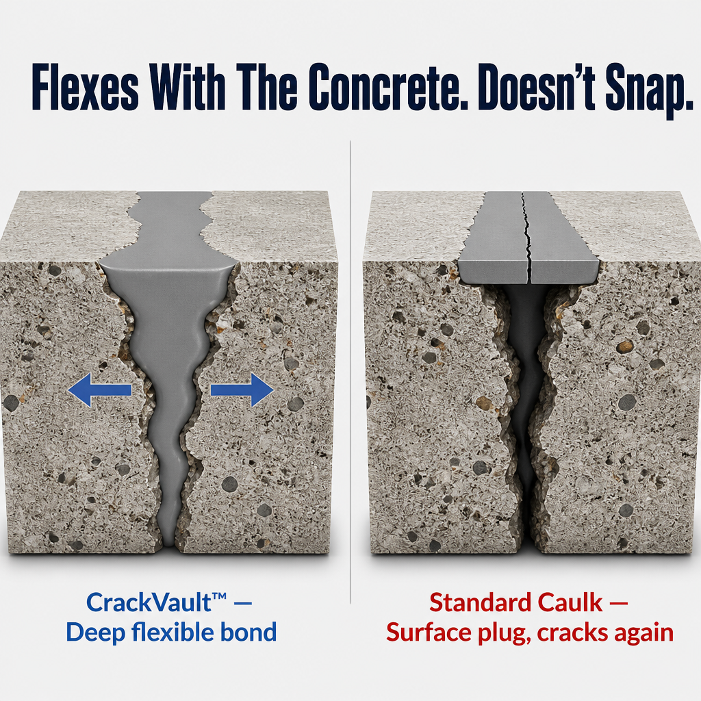 CrackVault™ — Fill, Seal & Waterproof Concrete Cracks In Under 10 Minutes
