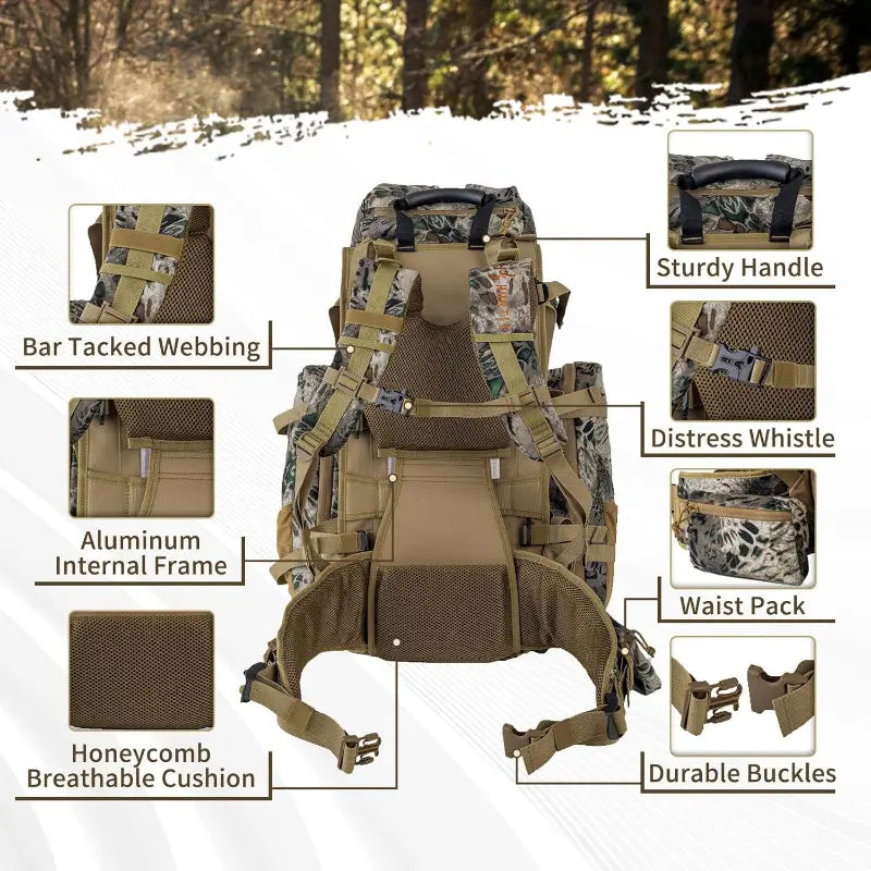 Outdoor Camo Backpack for Tactical Hunting