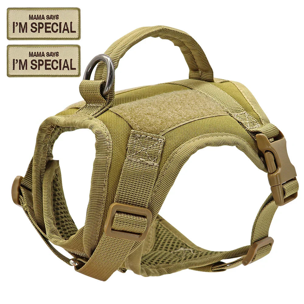 Tactical Cat Harness Vest with D-Ring for Leash Attachment