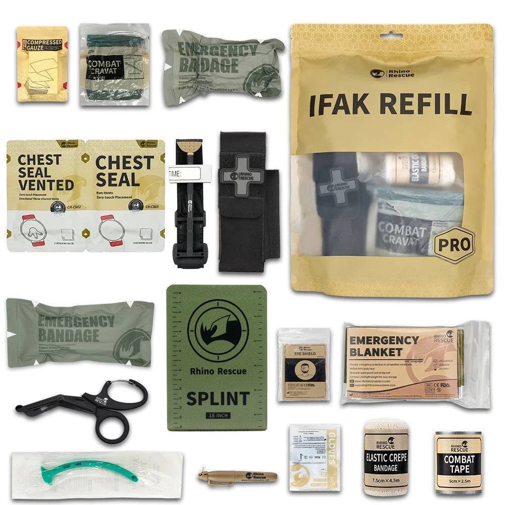 Outdoor Survival First Aid Kit - Tactical Emergency Trauma IFAK