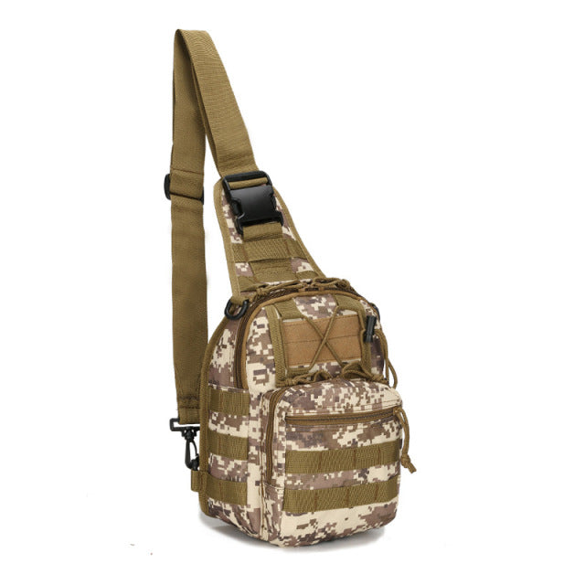 Outdoor Adventure Sling Backpack for Men – Tactical Military Style
