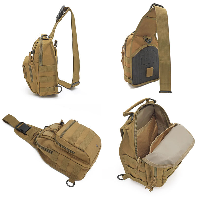 Outdoor Adventure Sling Backpack for Men – Tactical Military Style