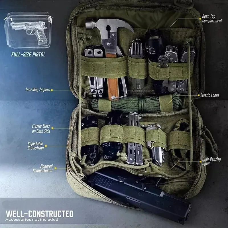 MOLLE Tactical Admin Pouch for Magazine Storage and Utility