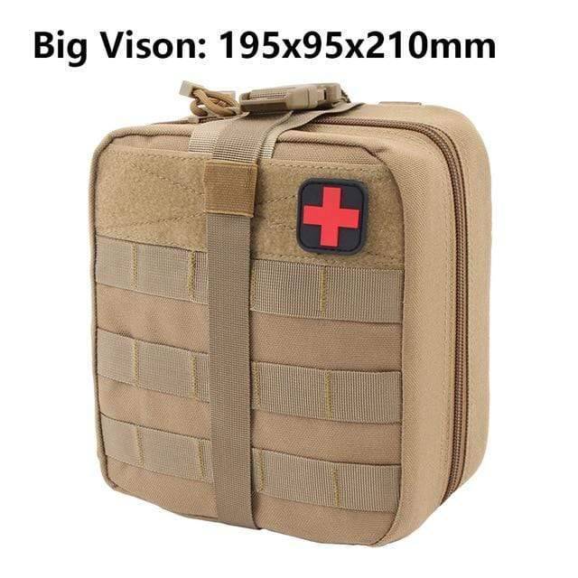 Outdoor Survival First Aid Pouch with Tactical MOLLE System