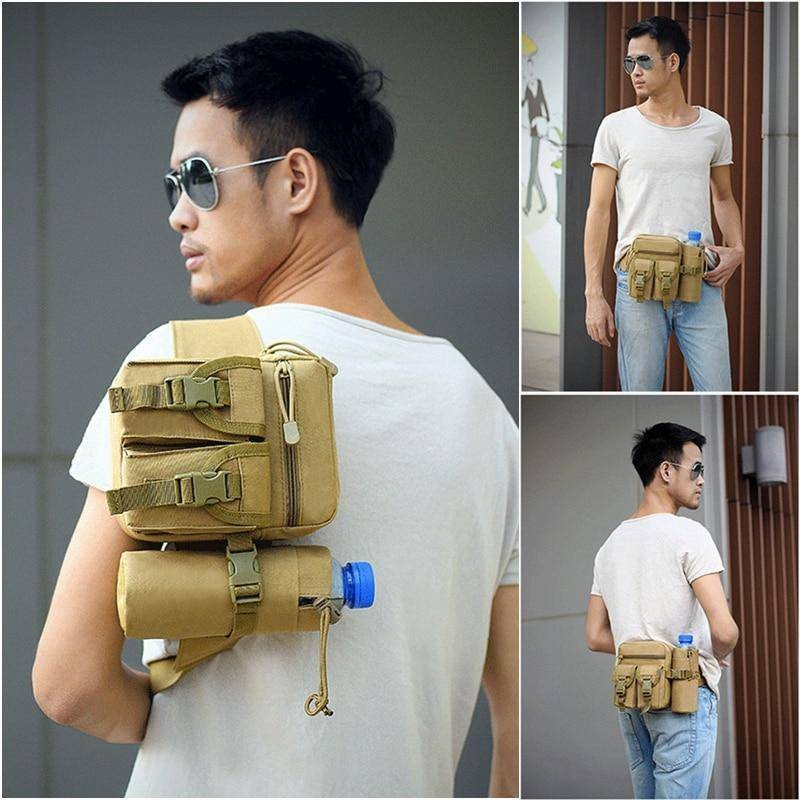 Utility Pouch for Phone and Tactical Outdoor Water Bottle