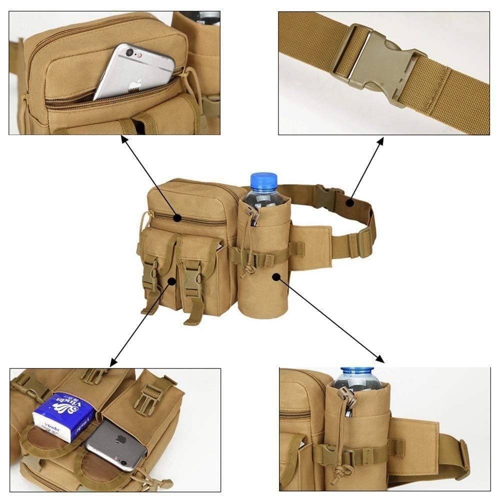 Utility Pouch for Phone and Tactical Outdoor Water Bottle