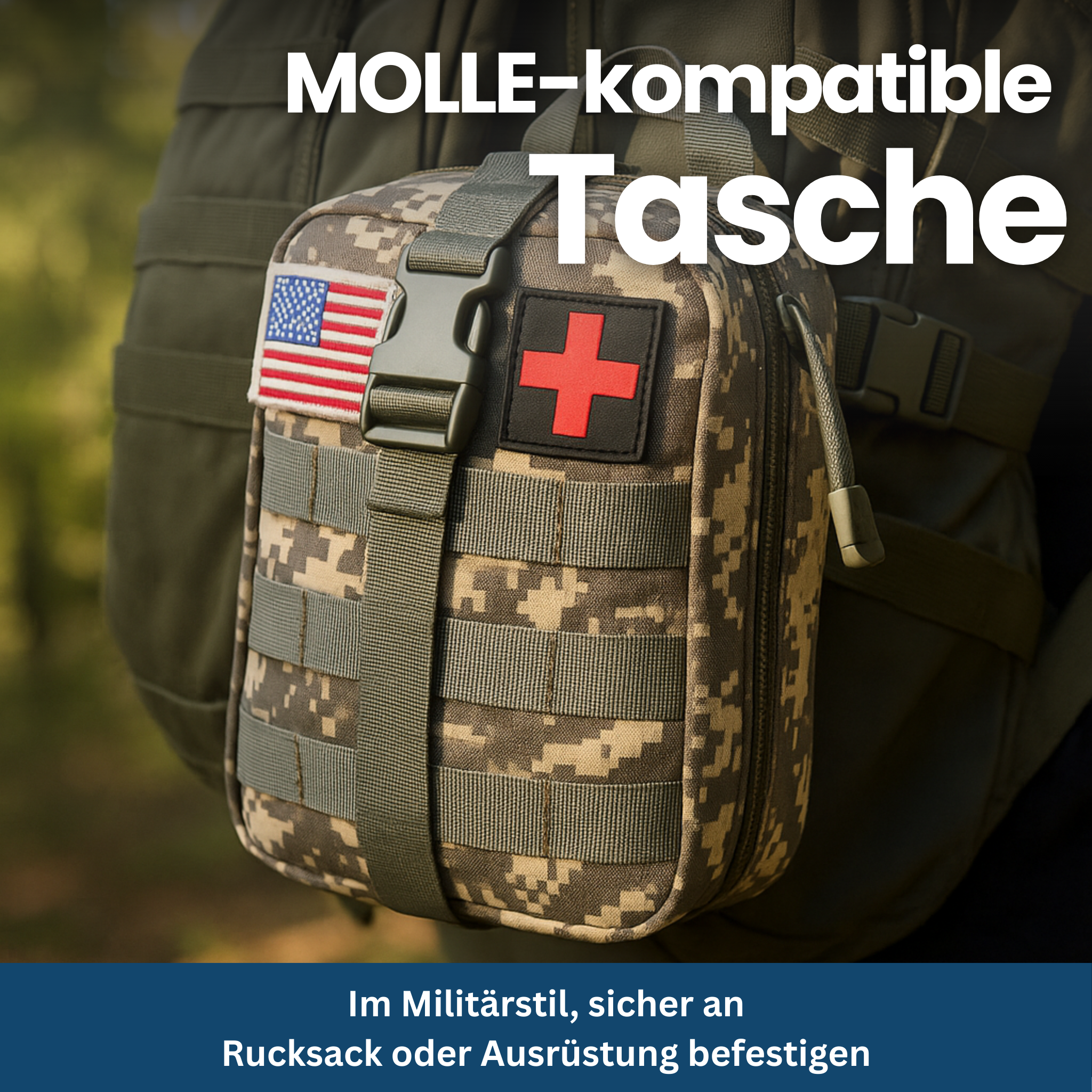 Survival Gear Set – Multifunctional and Compatible with MOLLE System