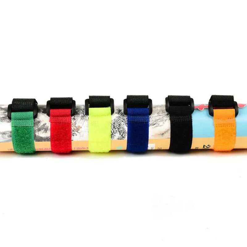 Adjustable Hook and Loop Gear Holders - Set of 10 Fishing Rod Straps