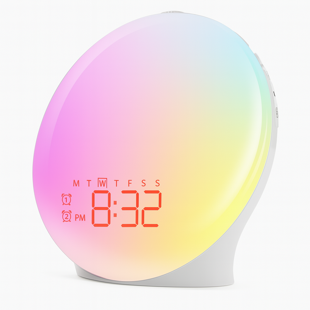 Smart Alarm Clock with Sunrise Simulation and Light Therapy功能