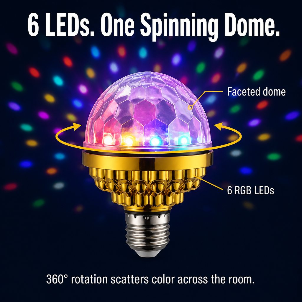LumaPulse™ — Flood Any Room with Spinning Color in One Quick Twist