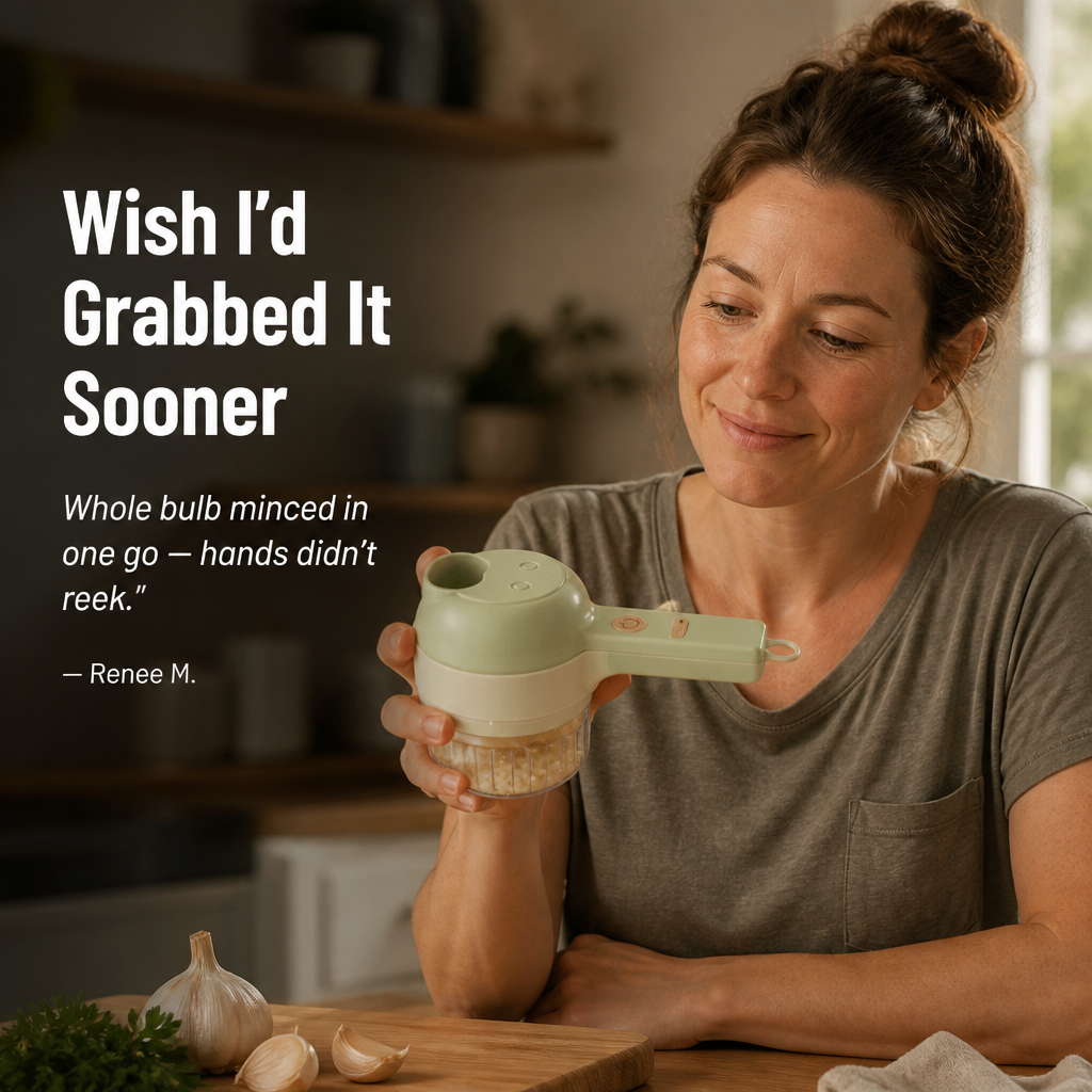 SwiftChop™ Elite — Mince, Slice & Whisk a Whole Meal's Prep in Seconds, Cord-Free
