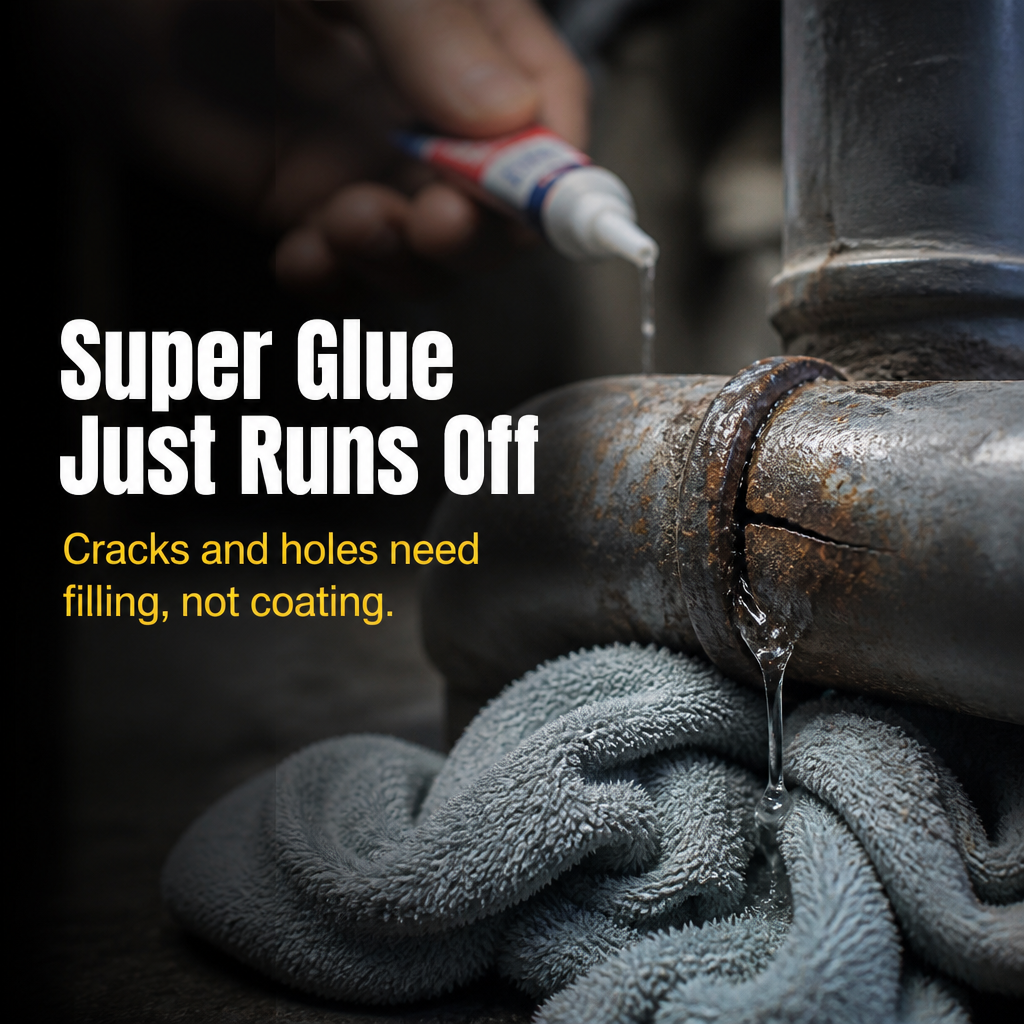 IronHold™ — Patch Cracks, Holes & Snapped Metal Without Calling a Plumber
