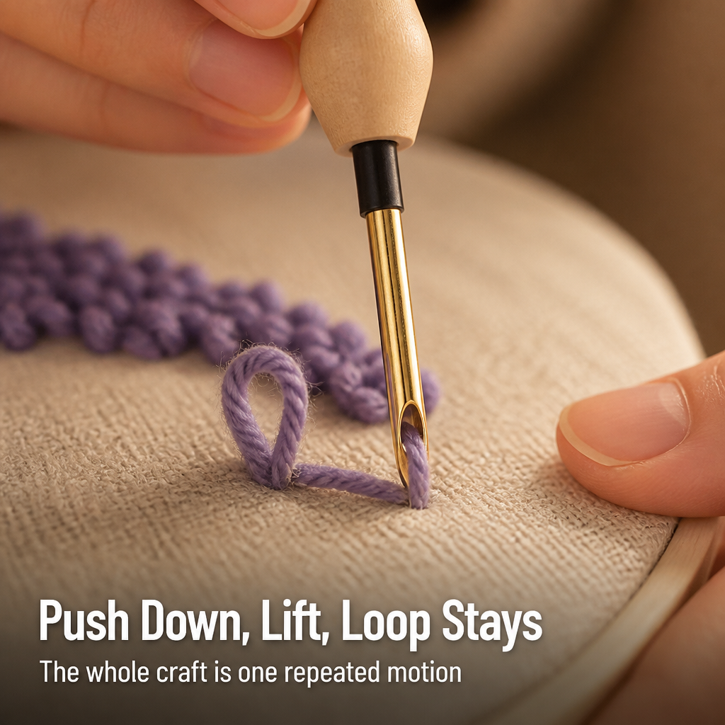 StitchMastery™ — Punch Soft, Looped Art Into Almost Any Fabric You Own