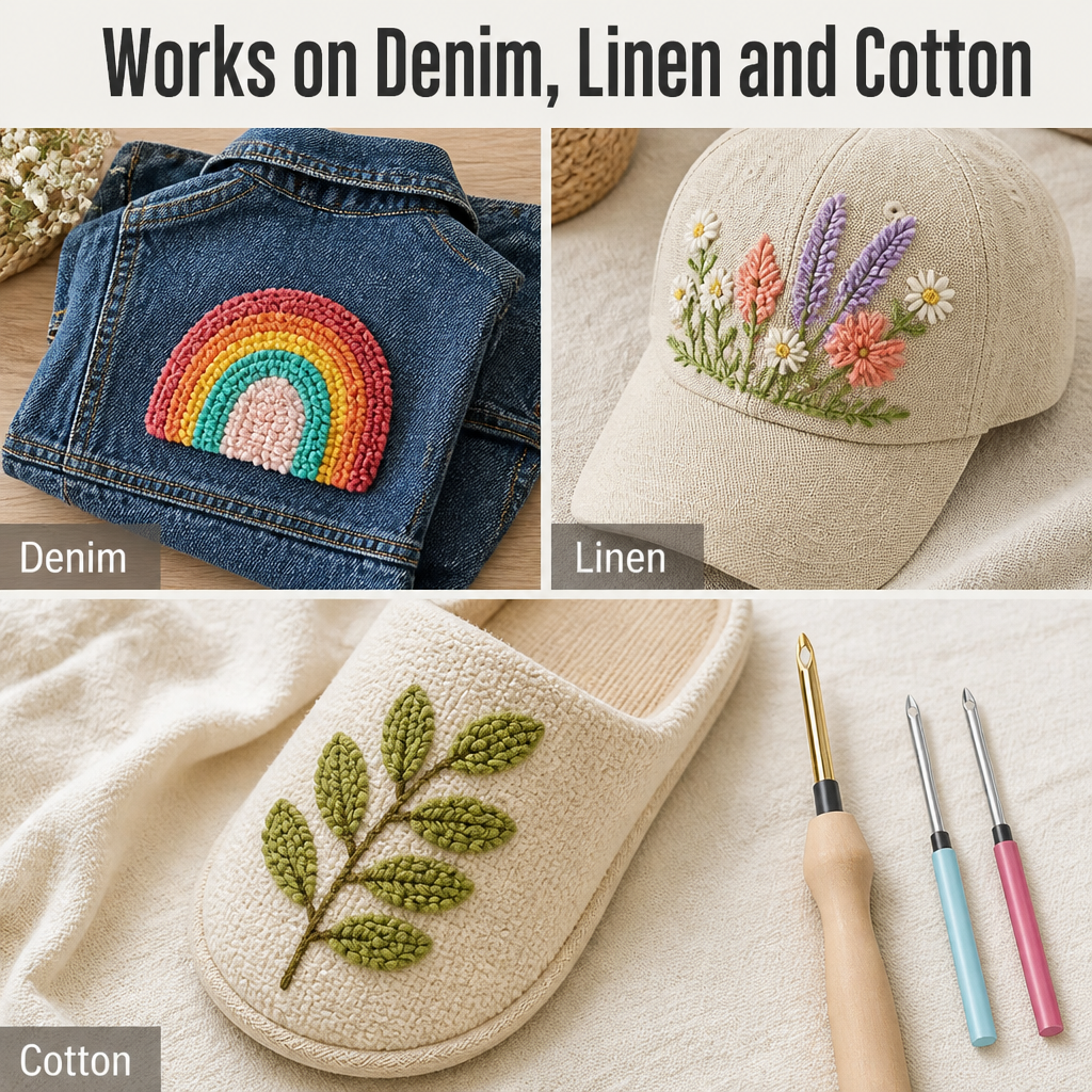 StitchMastery™ — Punch Soft, Looped Art Into Almost Any Fabric You Own