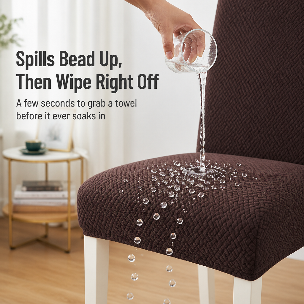 LuxoraFit™ — Cover Tired Dining Chairs in Spill-Resistant, Stay-Put Style