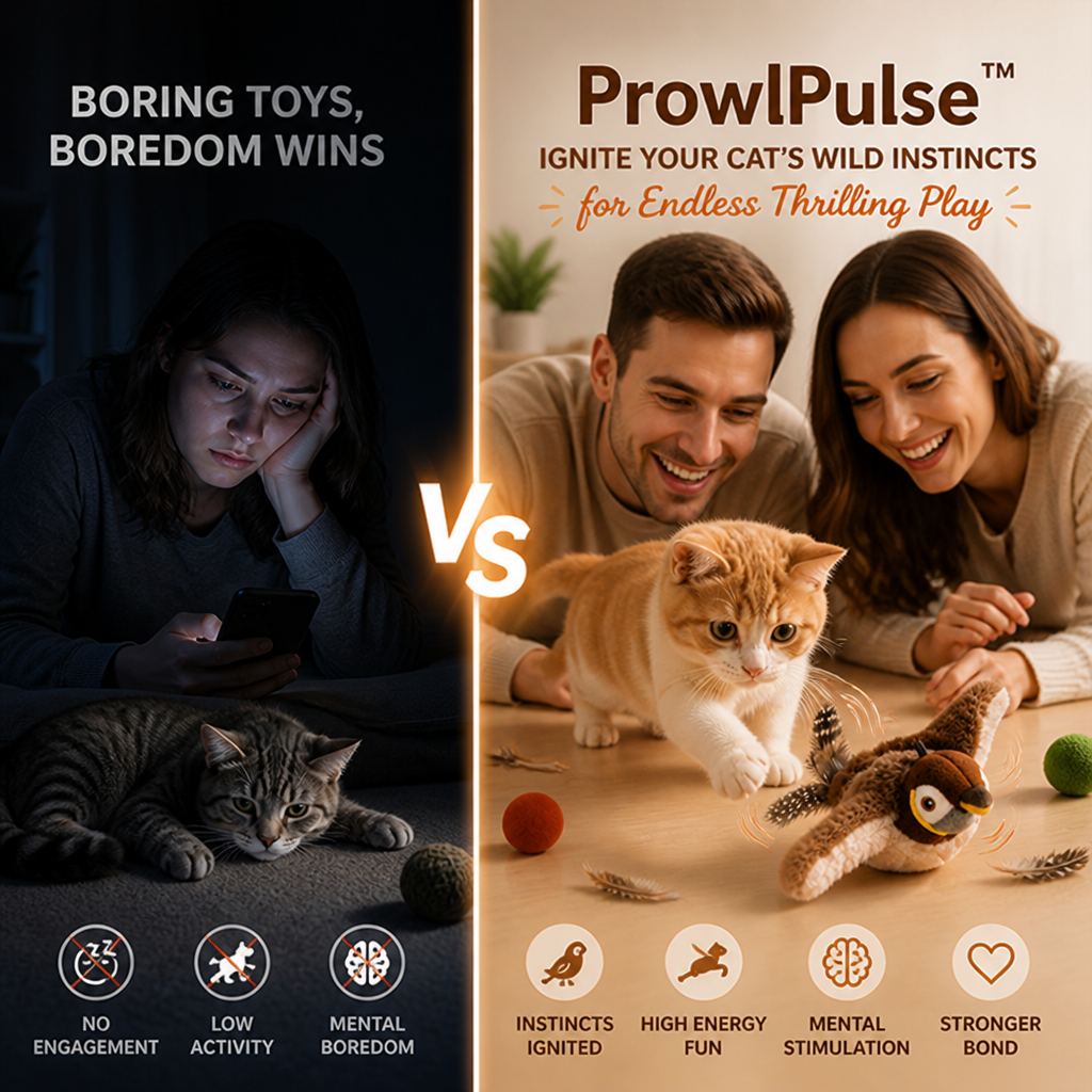 ProwlPulse™ — Reignite the Hunt Your Bored Indoor Cat Keeps Begging For