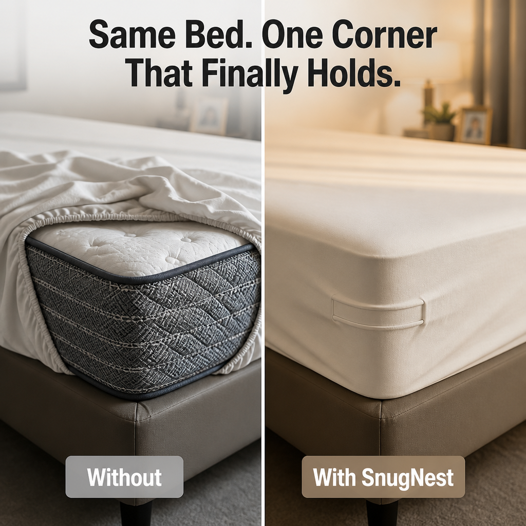SnugNest™ — Wake Up Refreshed to Sheets That Stay Perfect, Night After Night