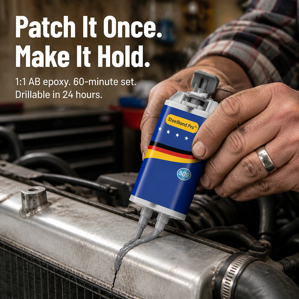SteelBond Pro™ — Patch Cracked Metal in 60 Minutes Without Welding Gear