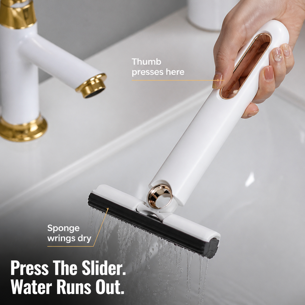 SwiftSwipe™ — Wipe Up Spills And Wring It Dry With One Hand