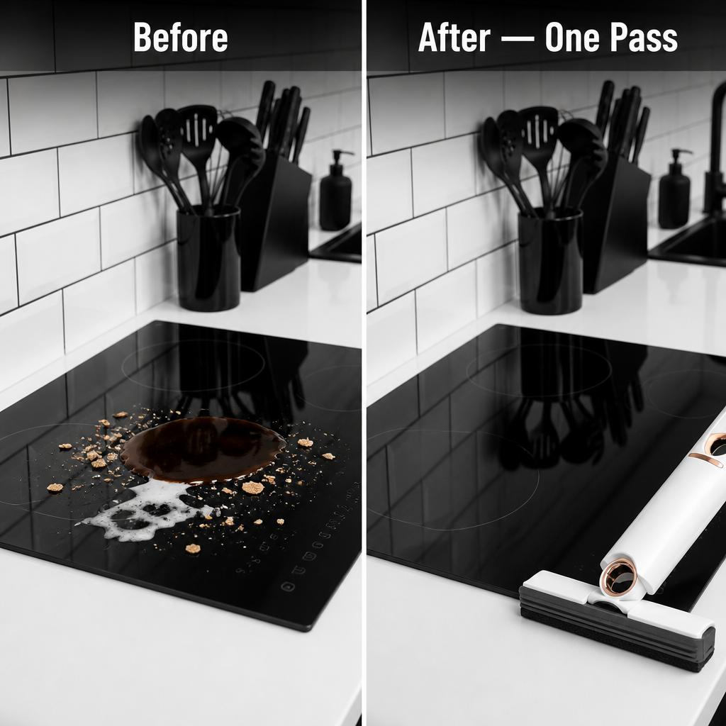SwiftSwipe™ — Wipe Up Spills And Wring It Dry With One Hand