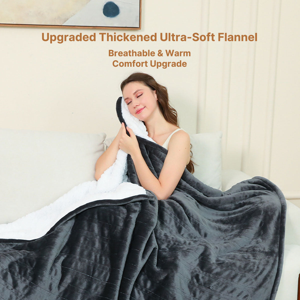 Travel Electric Blanket – Soft and Portable Heated Throw