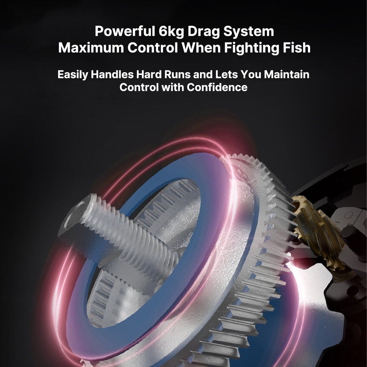 Baitcasting Fishing Reel - Lightweight Design for Easy Handling