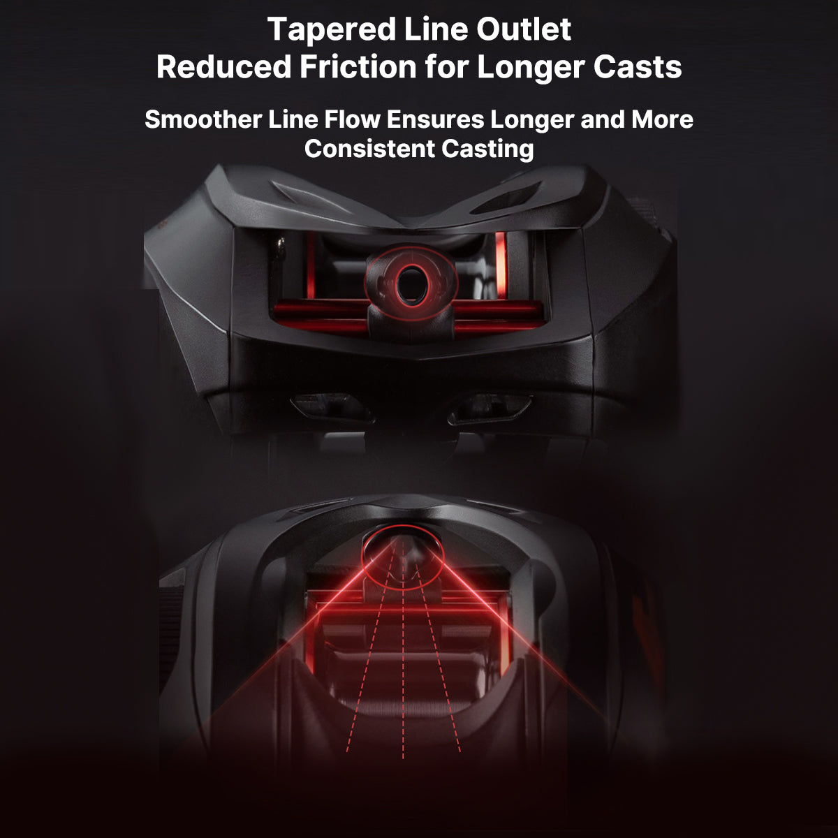 Baitcasting Fishing Reel - Lightweight Design for Easy Handling