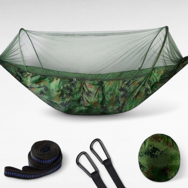 Camping Hammock with Built-in Mosquito Net for Outdoor Use
