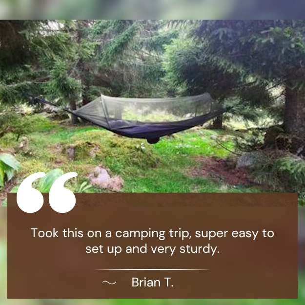 Camping Hammock with Built-in Mosquito Net for Outdoor Use
