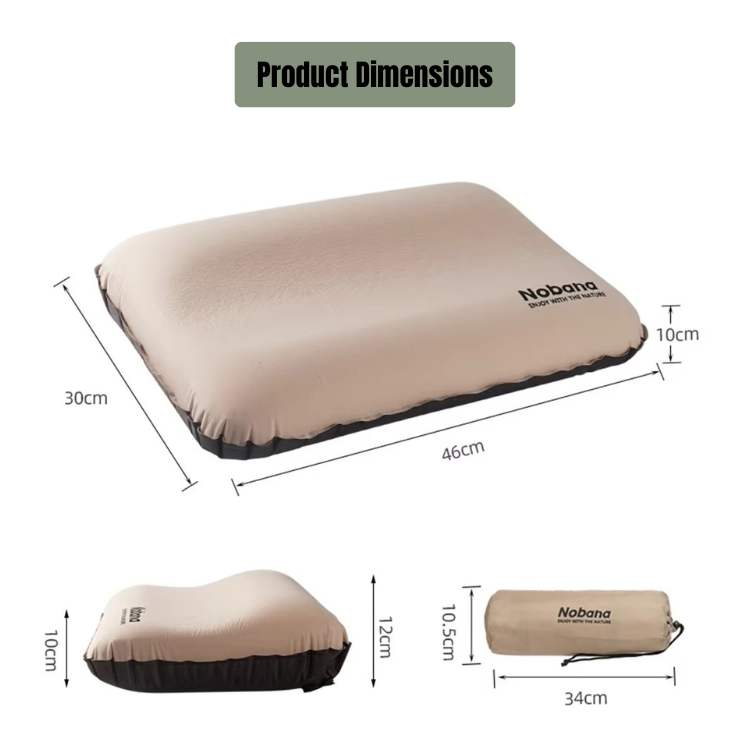 Ergonomic Inflatable Camping Pillow