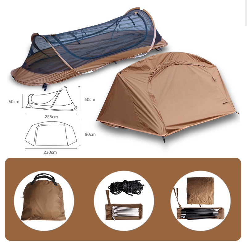 Instant Pop-Up Bivy Tent for Solo Camping Setup