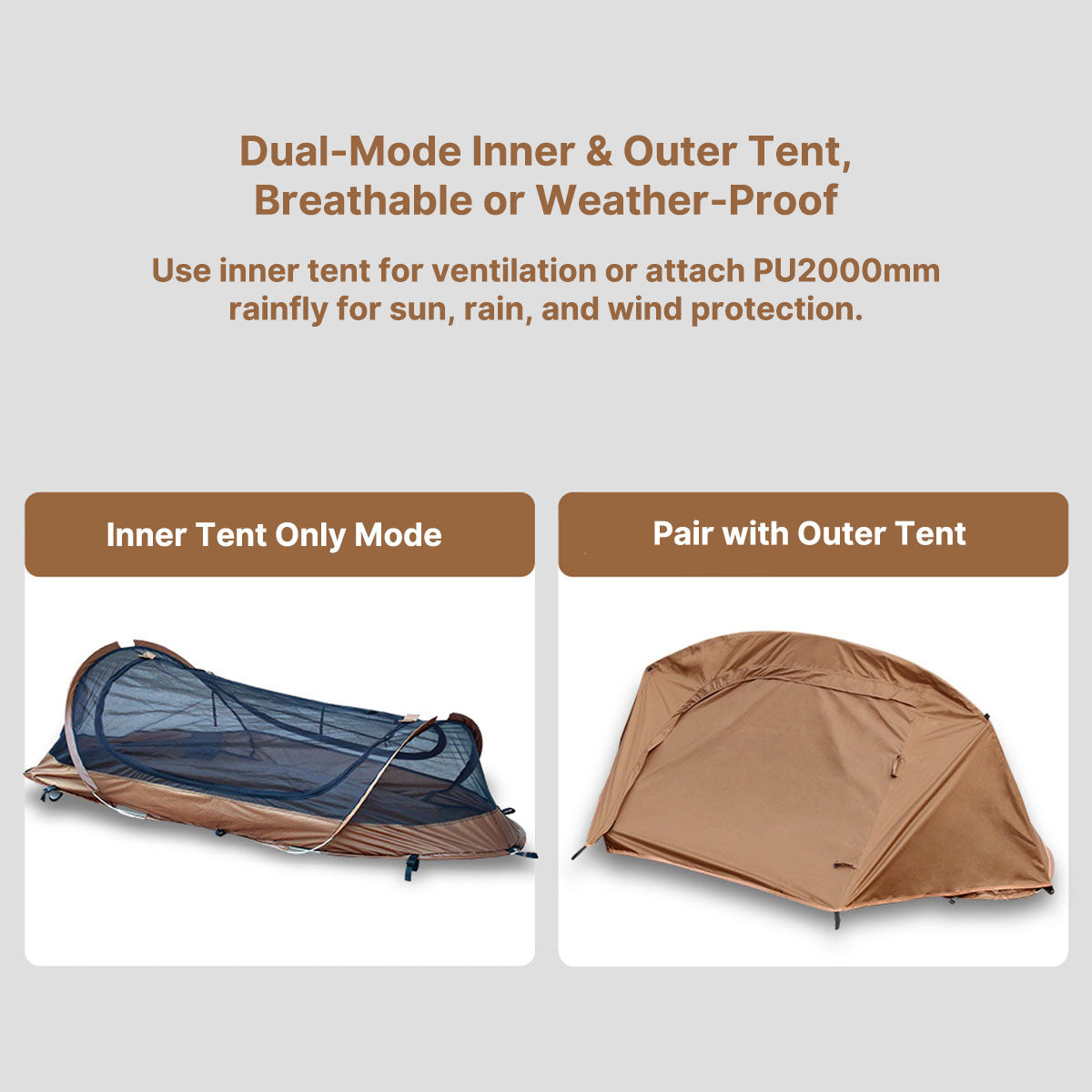 Instant Pop-Up Bivy Tent for Solo Camping Setup