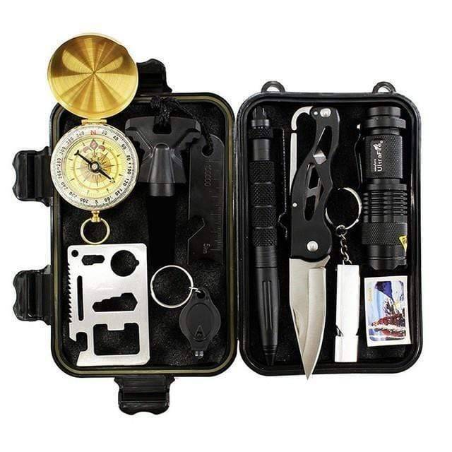 All-in-One Survival Gear Set for Emergencies - 10 Essential Tools