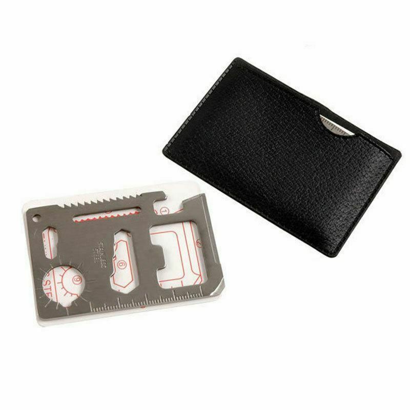 Multi-Tool Credit Card Survival Tool with 11 Functions