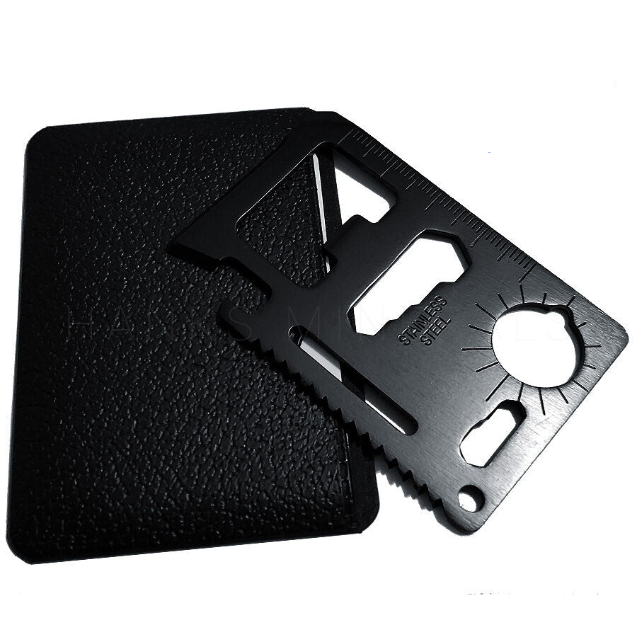 Multi-Tool Credit Card Survival Tool with 11 Functions