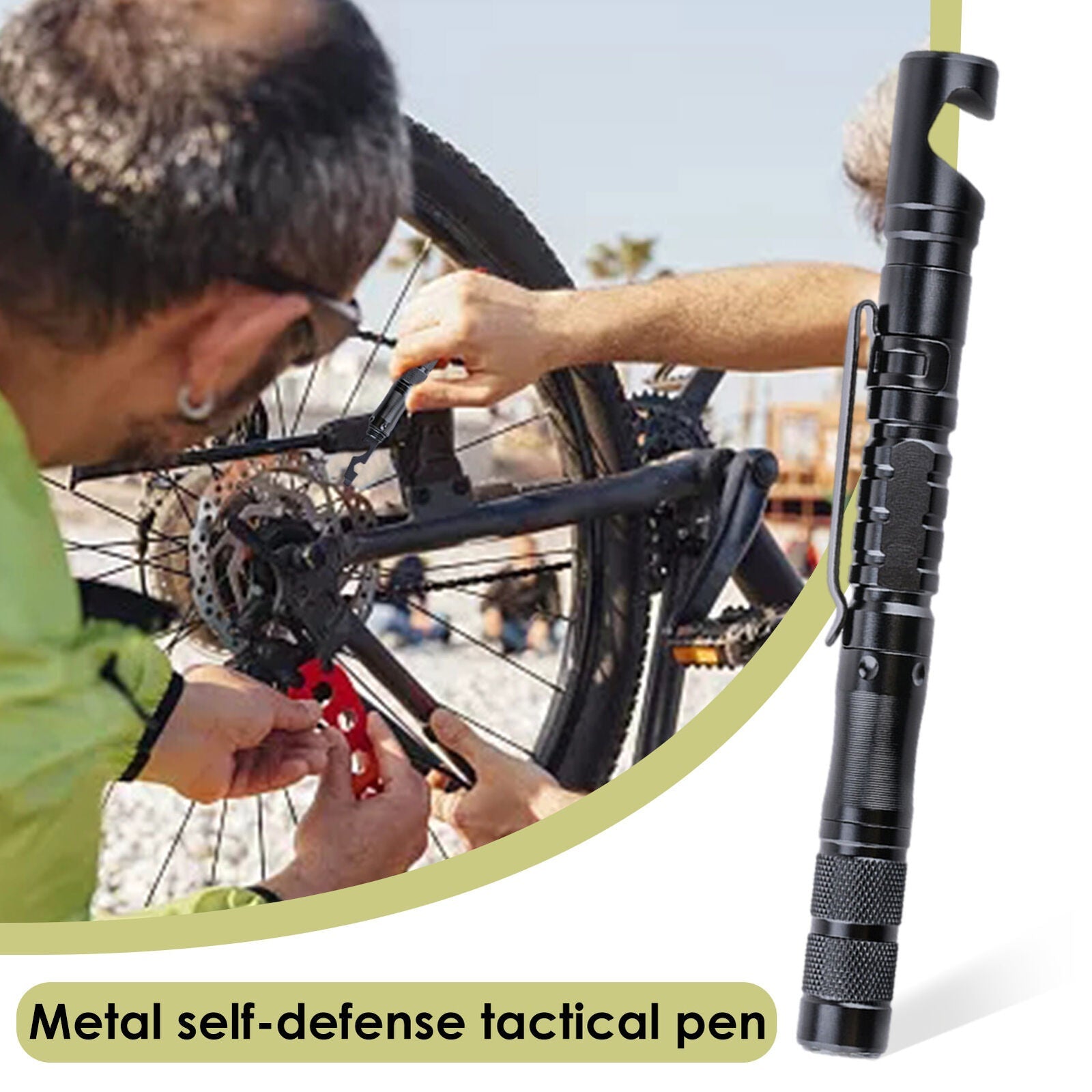 Survival Tool Pen with 11 Functions for Tactical Use