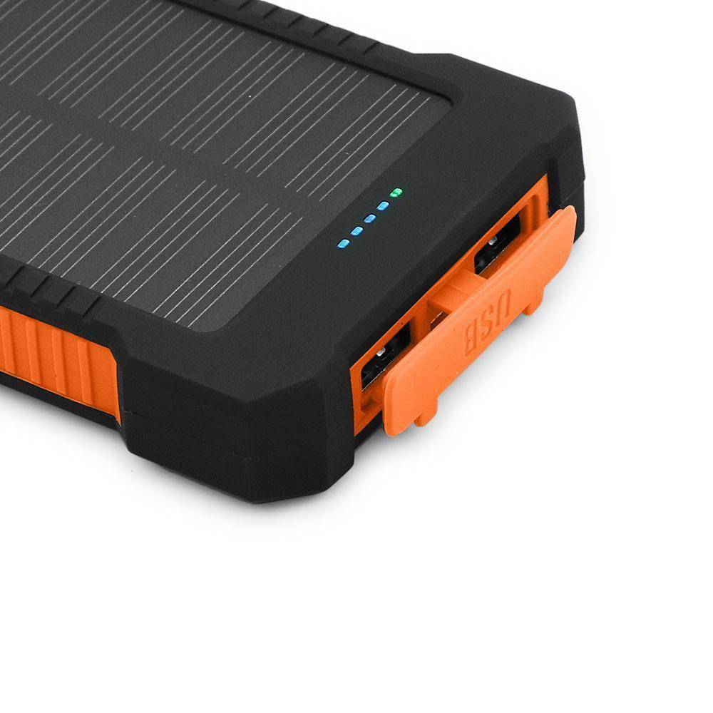 Solar Charger Power Bank 20000mAh with Built-in Flashlight