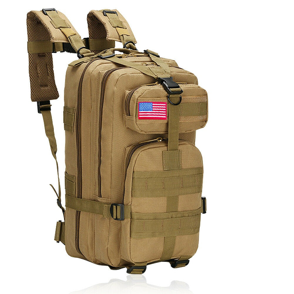 30L Tactical Rucksack - Waterproof Military Backpack