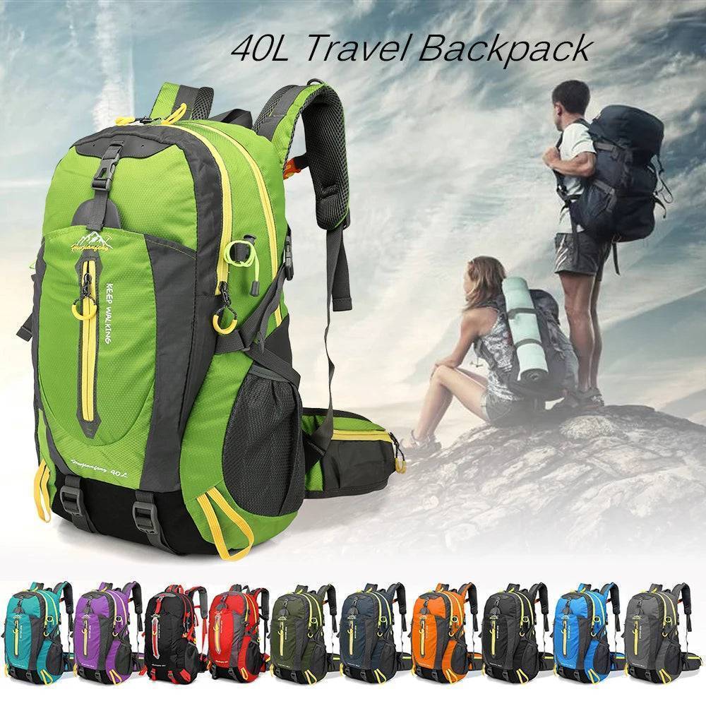 Outdoor Travel Backpack 40L - Water-Resistant Design