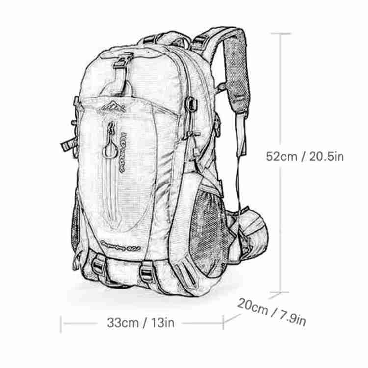 Waterproof Backpack for Hiking – 40L Capacity