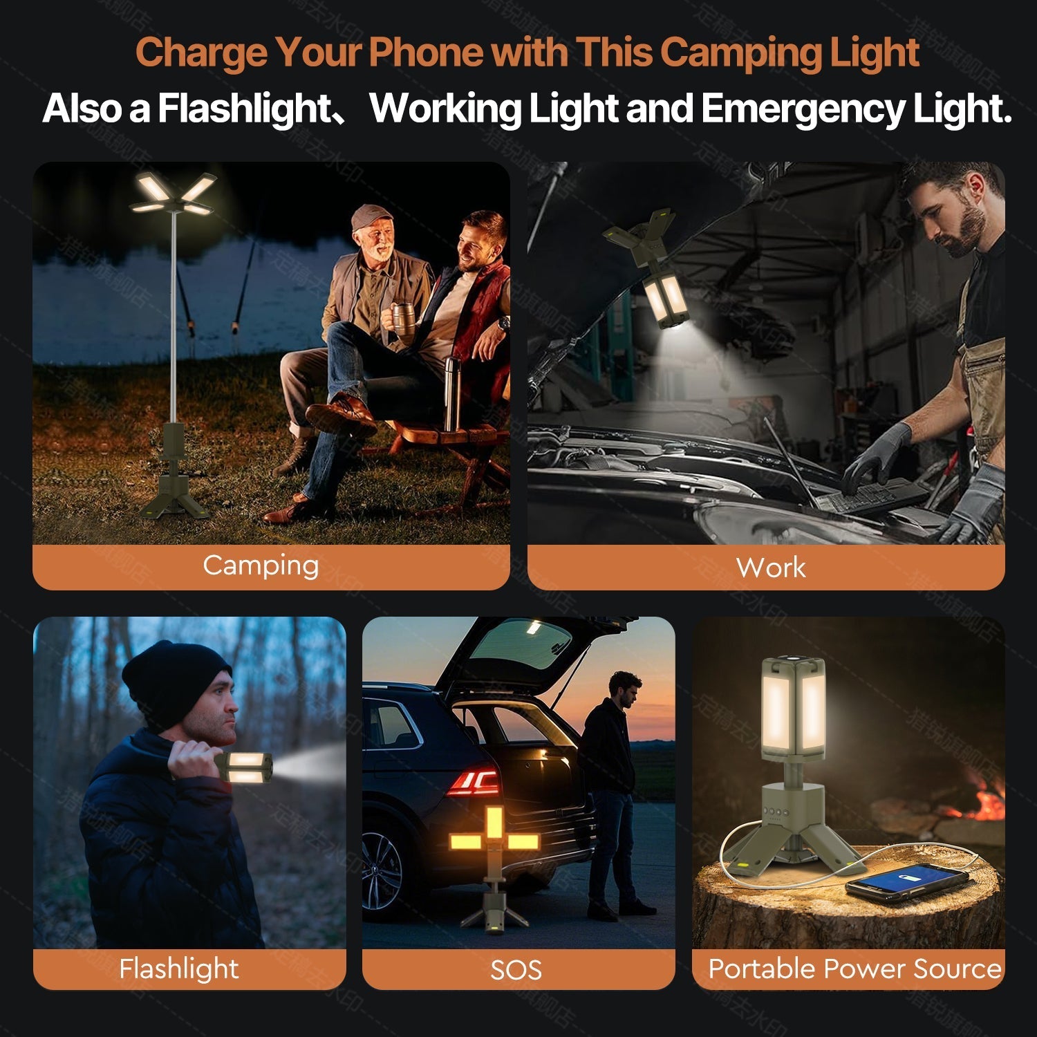 Telescopic Light for Camping - 4800 Lumens Brightness