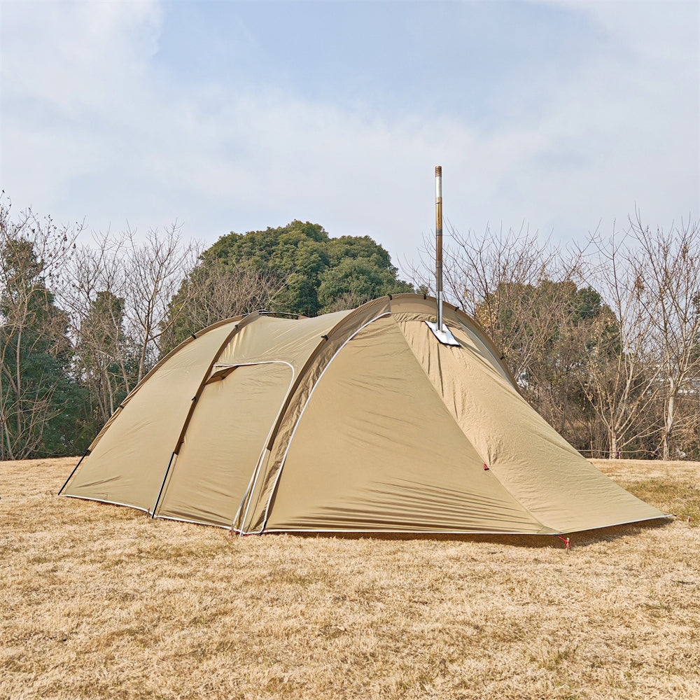 Tunnel Tent for 6 People with Canopy for Camping