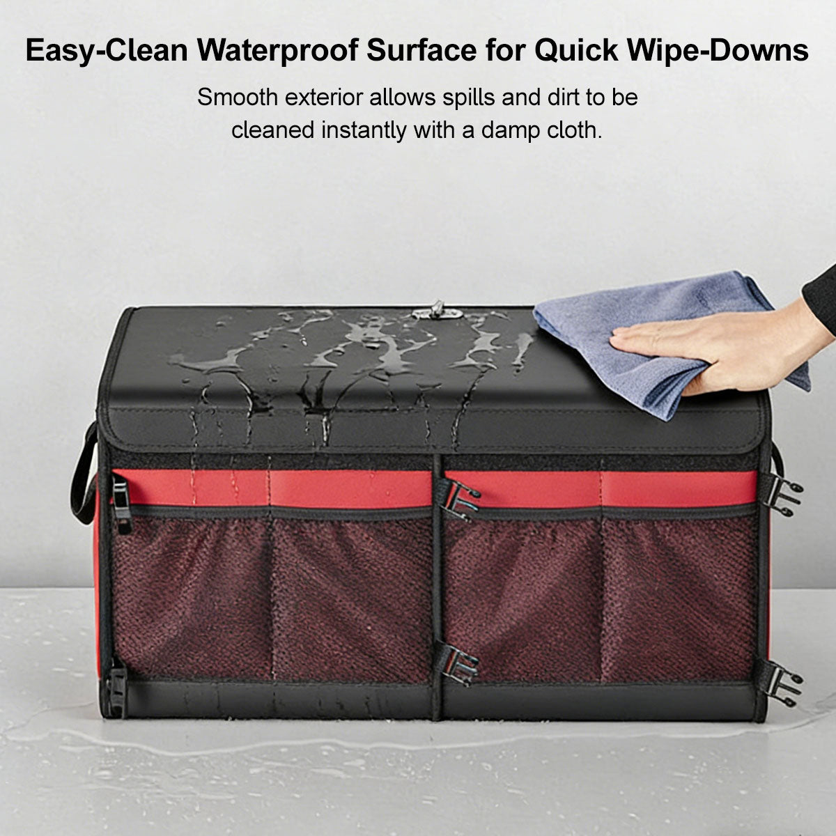 Collapsible 60L Vehicle Cargo Storage Organizer