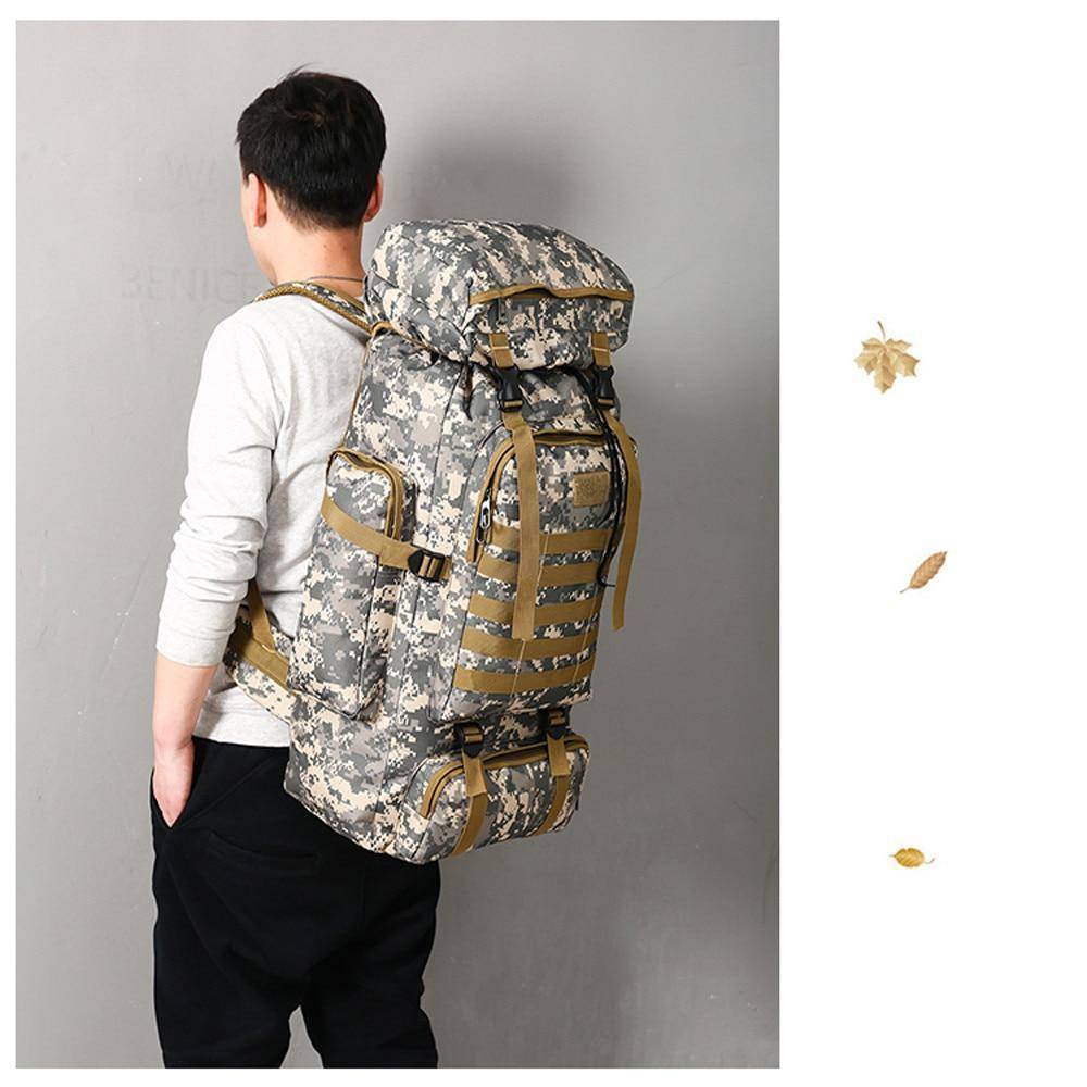 Outdoor Adventure Backpack - 60L Tactical Gear for Exploration