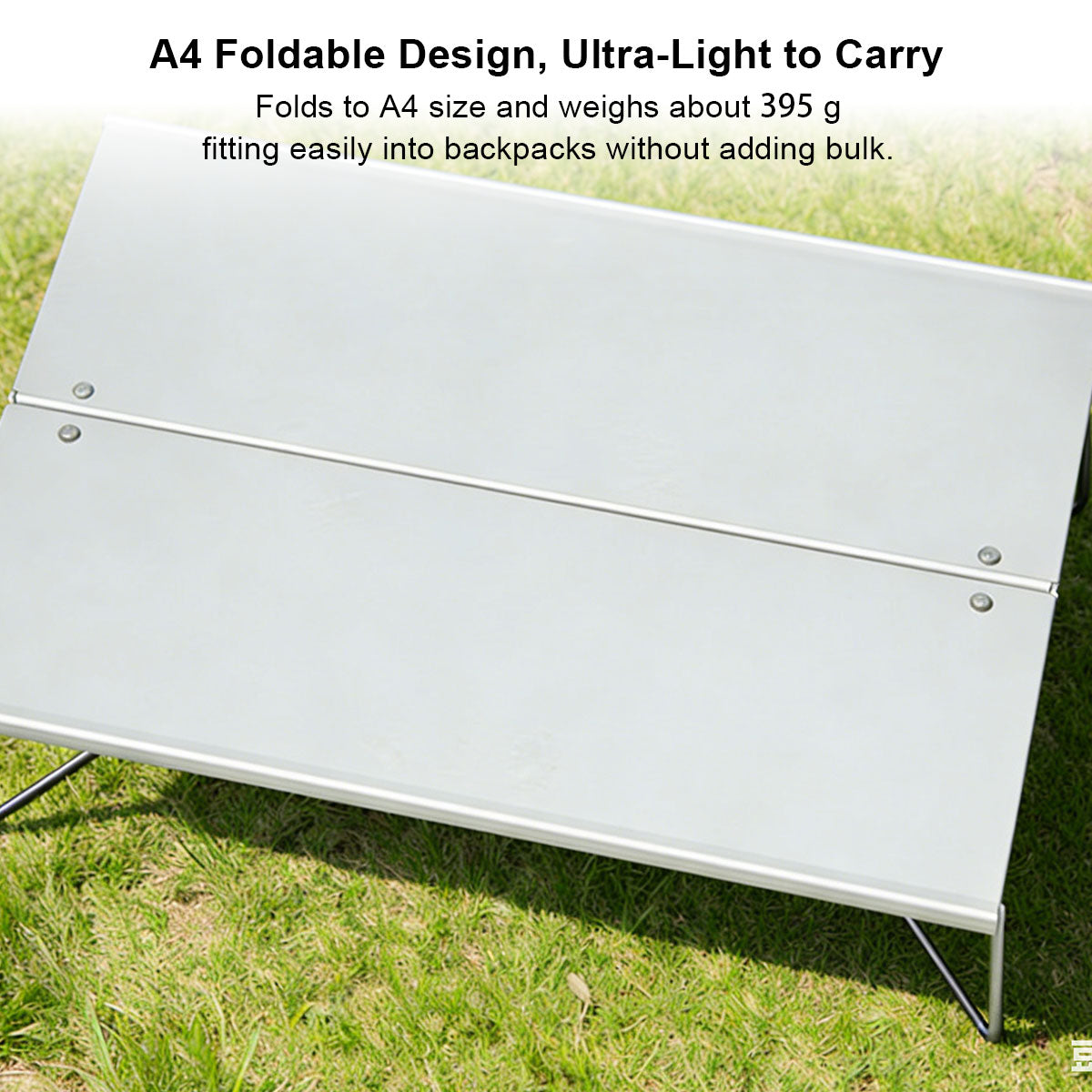 Portable Folding Camping Table in A4 Size – Aluminum Construction