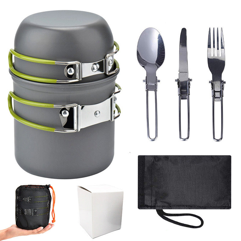 Portable Cooking Set for Camping Outdoors