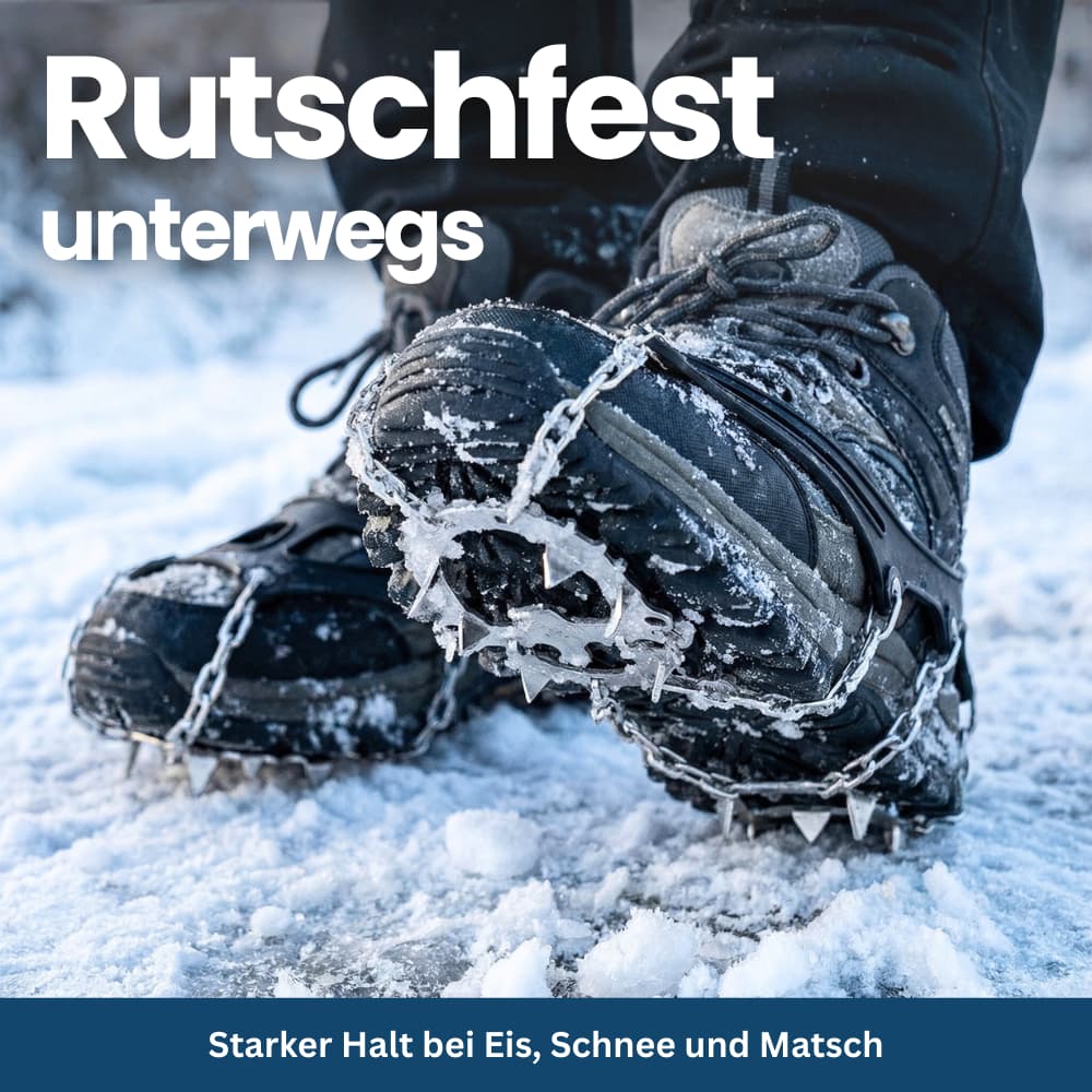 Winter Traction Ice Cleats with Anti-Slip Design